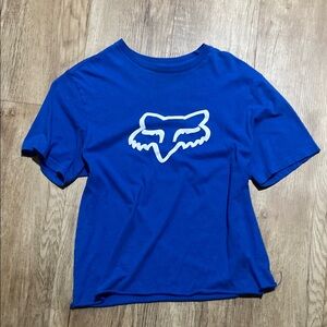 Fox Racing Men’s Blue Cropped T-Shirt